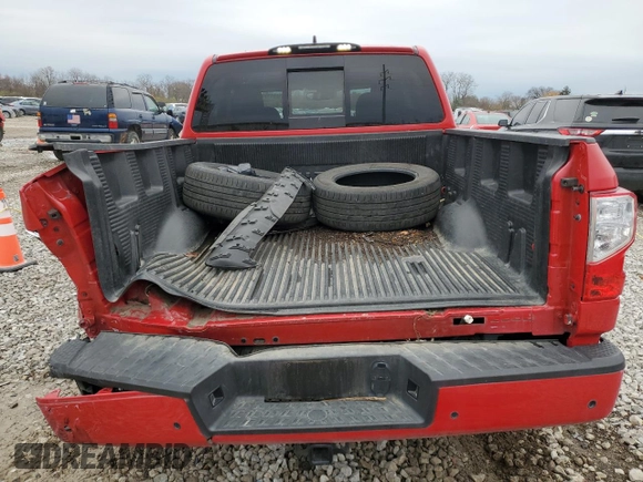 2023 Nissan Titan SV z VIN 1N6AA1EDXPN100457, wystawiony jako Copart lot #81621194 z przebiegiem 21 820 mil mil oraz Szkoda całkowita • Salvage title. Historia ofert i sprzedaży dostępna na DreamBid. Obrazek 6.