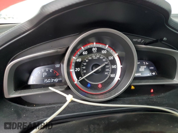 2015 Mazda 3 i Touring with VIN 3MZBM1V7XFM221083, listed as a Copart auction lot 60018775 with 150,348 mi miles and Salvage title. Bid and sale history available at DreamBid. Image 9.