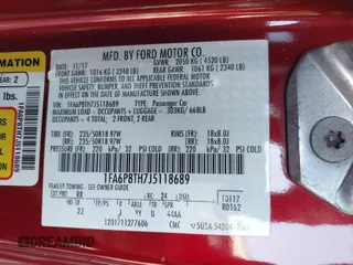 2018 Ford Mustang EcoBoost with VIN 1FA6P8TH7J5118689, listed as a IAAI auction lot 41635140 with 110,579 mi miles and . Bid and sale history available at carsss.com. Image 9.
