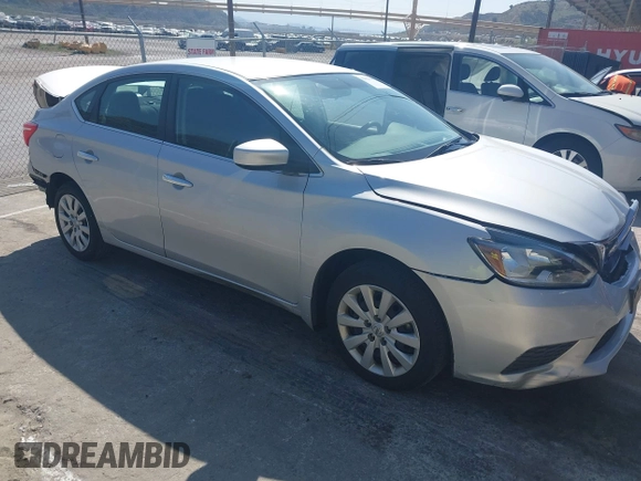 2019 Nissan Sentra S with VIN 3N1AB7AP5KY428872, listed as a IAAI auction lot 42004343 with 51,340 mi miles. Bid and sale history available at carsss.com. Image 1.