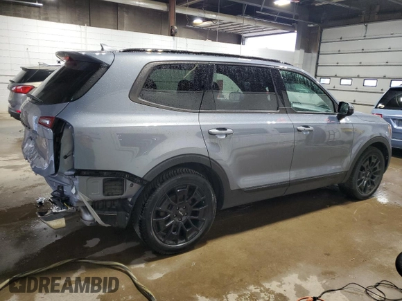 2022 Kia Telluride SX with VIN 5XYP5DHC1NG198157, listed as a Copart auction lot 62255655 with 71,508 mi miles and Salvage title. Bid and sale history available at DreamBid. Image 3.