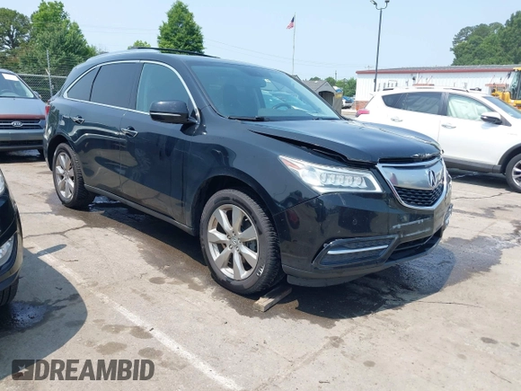 2014 Acura MDX Advance with VIN 5FRYD4H84EB032918, listed as a IAAI auction lot 42399048 with 160,523 mi miles and . Bid and sale history available at DreamBid. Image 1.