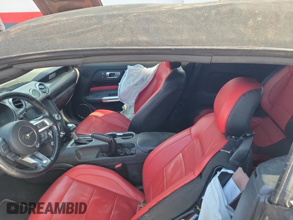 2018 Ford Mustang GT Premium with VIN 1FATP8FF0J5178312, listed as a Copart auction lot 50908785 with 54,660 mi miles and Salvage title. Bid and sale history available at DreamBid. Image 5.