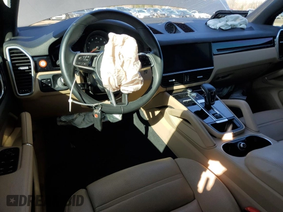 2021 Porsche Cayenne with VIN WP1AA2AY1MDA10213, listed as a Copart auction lot 49421145 with 53,509 mi miles and Salvage title. Bid and sale history available at DreamBid. Image 8.