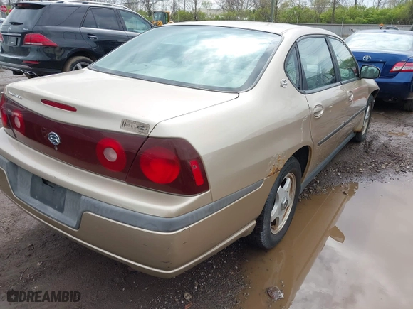 2004 Chevrolet Impala with VIN 2G1WF52E449148302, listed as a IAAI auction lot 42017347 with 233,618 mi miles. Bid and sale history available at carsss.com. Image 4.