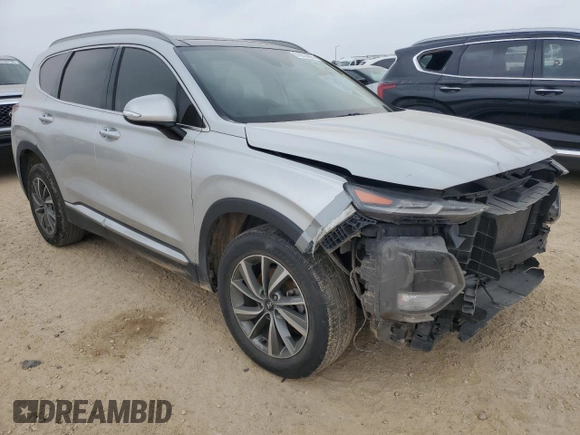 2019 Hyundai Santa Fe Limited with VIN 5NMS53AD2KH027877, listed as a Copart auction lot 51873095 with 105,587 mi miles and Clean Title. Bid and sale history available at carsss.com. Image 4.