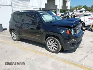 2018 Jeep Renegade Latitude with VIN ZACCJABB7JPH06179, listed as a IAAI auction lot 41900688 with 115,277 mi miles. Bid and sale history available at carsss.com. Image 1.