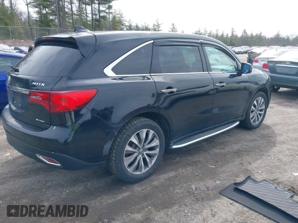 2014 Acura MDX with VIN 5FRYD4H29EB013843, listed as a IAAI auction lot 41949565 with 261,474 mi miles and . Bid and sale history available at DreamBid. Image 4.