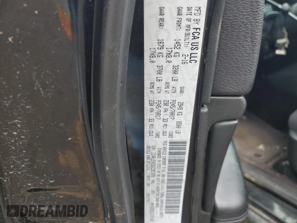 2016 Jeep Grand Cherokee Laredo with VIN 1C4RJEAG9GC351978, listed as a Copart auction lot 55968645 with 150,598 mi miles and Clean title. Bid and sale history available at DreamBid. Image 13.