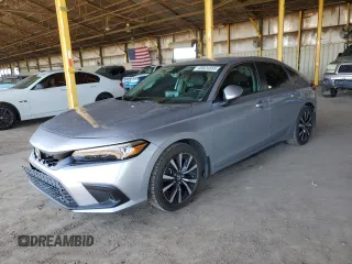 2023 Honda Civic EX-L z VIN 19XFL1H77PE004072, wystawiony jako Copart lot #49524855 z przebiegiem 21 100 mil mil oraz Szkoda całkowita • Salvage title. Historia ofert i sprzedaży dostępna na DreamBid. Obrazek 1.
