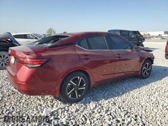 2024 Nissan Sentra SV with VIN 3N1AB8CV4RY323025, listed as a Copart auction lot 50969975 with 12,049 mi miles and Salvage Title. Bid and sale history available at DreamBid. Image 3.