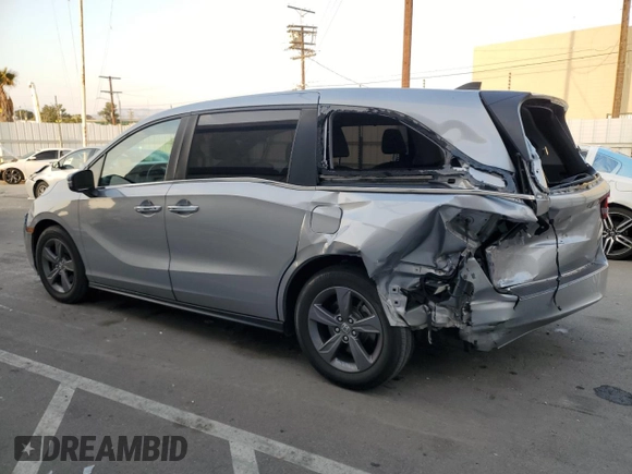 2022 Honda Odyssey EX with VIN 5FNRL6H54NB030743, listed as a Copart auction lot 42062815 with 42,294 mi miles and Salvage Title. Bid and sale history available at DreamBid. Image 2.