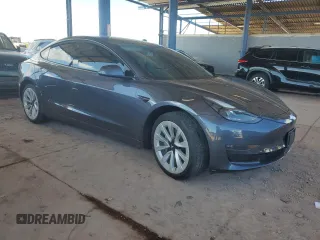 2021 Tesla Model 3 Long Range with VIN 5YJ3E1EB1MF925764, listed as a Copart auction lot 53283255 with 47,432 mi miles and Salvage Title. Bid and sale history available at carsss.com. Image 4.