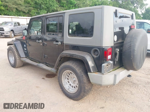 2008 Jeep Wrangler Unlimited Sahara with VIN 1J4GB591X8L523581, listed as a IAAI auction lot 42035446 with 200,570 mi miles and . Bid and sale history available at DreamBid. Image 3.