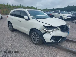 2014 Acura MDX Tech Pkg with VIN 5FRYD4H40EB022755, listed as a IAAI auction lot 42114240 with 1 mi miles. Bid and sale history available at carsss.com. Image 1.
