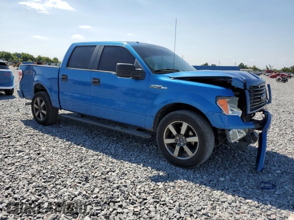 2014 Ford F-150 XL with VIN 1FTEW1CM9EKG29714, listed as a Copart auction lot 53316465 with 216,443 mi miles and Salvage Title. Bid and sale history available at carsss.com. Image 4.