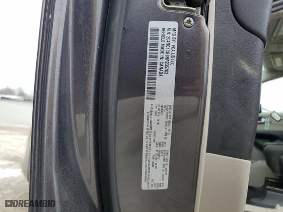 2022 Chrysler Voyager LX with VIN 2C4RC1CG9NR235703, listed as a Copart auction lot 41447875 with NaN miles and Non Repairable. Bid and sale history available at carsss.com. Image 13.