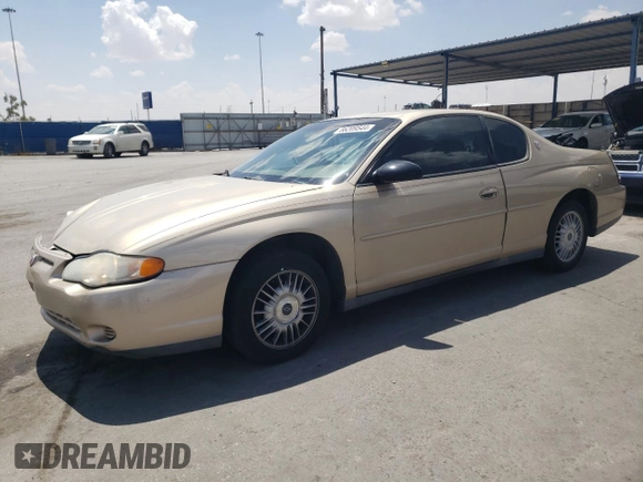 2000 Chevrolet Monte Carlo LS with VIN 2G1WW12E6Y9370757, listed as a Copart auction lot 66209544 with 165,783 mi miles and Salvage Title. Bid and sale history available at carsss.com. Image 1.