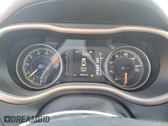 2017 Jeep Cherokee Latitude with VIN 1C4PJMCS0HW546838, listed as a Copart auction lot 89305395 with 57,581 mi miles and Salvage Title. Bid and sale history available at DreamBid. Image 9.