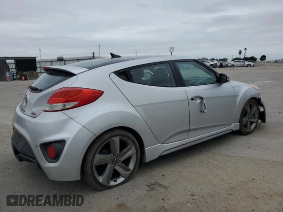 2013 Hyundai Veloster Turbo z VIN KMHTC6AE2DU158240, wystawiony jako Copart lot #54719205 z przebiegiem 147 652 mil mil oraz Szkoda całkowita • Salvage title. Historia ofert i sprzedaży dostępna na DreamBid. Obrazek 3.