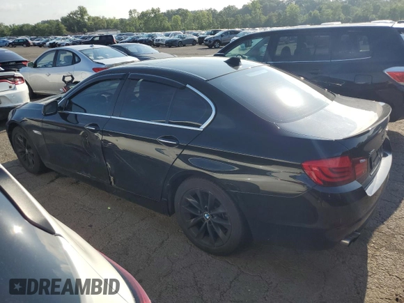 2013 BMW 5 Series 528i xDrive with VIN WBAXH5C57DDW14647, listed as a Copart auction lot 62953695 with 169,448 mi miles and Non repairable. Bid and sale history available at DreamBid. Image 2.
