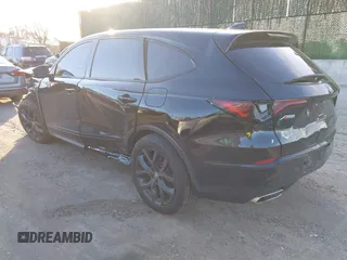 2024 Acura MDX w/A-Spec Package with VIN 5J8YE1H01RL024660, listed as a IAAI auction lot 41586135 with 5,075 mi miles. Bid and sale history available at carsss.com. Image 3.