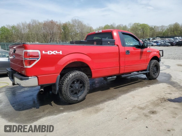 2011 Ford F-150 XL with VIN 1FTMF1EM4BKD18406, listed as a Copart auction lot 54566055 with 95,219 mi miles and Salvage title. Bid and sale history available at DreamBid. Image 3.