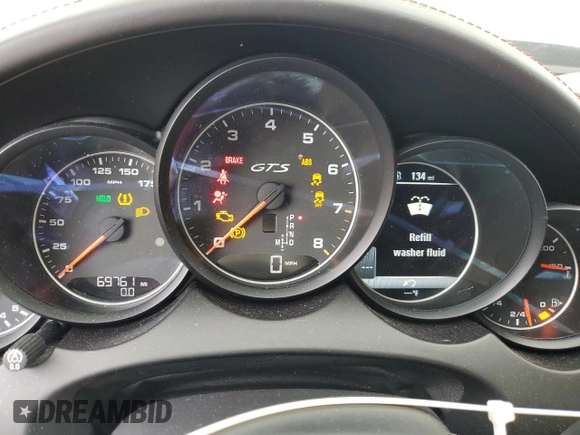2016 Porsche Cayenne GTS with VIN WP1AD2A27GLA76553, listed as a Copart auction lot 53569615 with 69,761 mi miles and Salvage title. Bid and sale history available at DreamBid. Image 9.