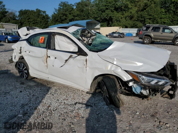 2021 Nissan Sentra SV with VIN 3N1AB8CV0MY242905, listed as a Copart auction lot 70700254 with Not Provided miles and Salvage Title. Bid and sale history available at DreamBid. Image 4.