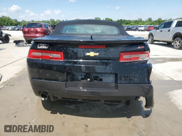 2014 Chevrolet Camaro LT with VIN 2G1FC3D31E9176410, listed as a Copart auction lot 58769835 with 51,304 mi miles and Salvage title. Bid and sale history available at DreamBid. Image 6.