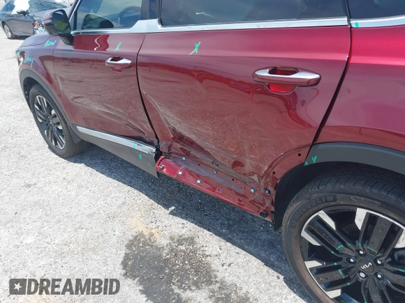 2023 Kia Telluride SX X-Pro with VIN 5XYP5DGC9PG384453, listed as a IAAI auction lot 42556697 with 4,641 mi miles and . Bid and sale history available at DreamBid. Image 18.