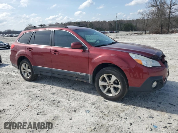 2014 Subaru Outback Premium with VIN 4S4BRBCC3E3322214, listed as a Copart auction lot 49218065 with 185,445 mi miles and Salvage Title. Bid and sale history available at DreamBid. Image 4.