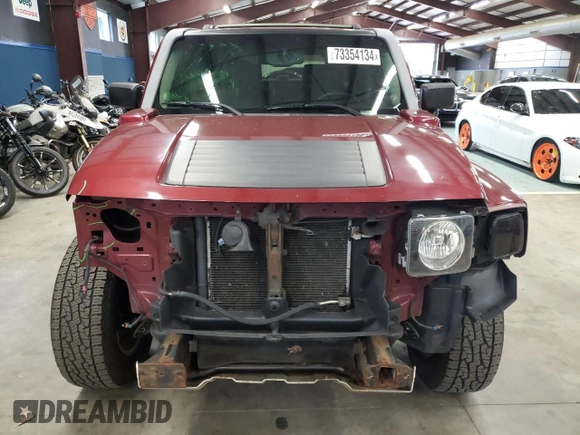 2009 Hummer H3 SUV with VIN 5GTEN13E998101288, listed as a Copart auction lot 73354134 with 105,767 mi miles and Salvage Title. Bid and sale history available at carsss.com. Image 5.