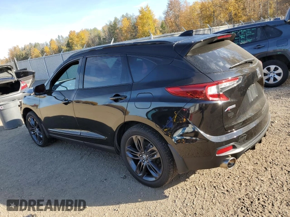 2022 Acura RDX w/A-Spec Package with VIN 5J8TC2H65NL802821, listed as a Copart auction lot 77008644 with 47,393 mi miles and Salvage Title. Bid and sale history available at carsss.com. Image 2.