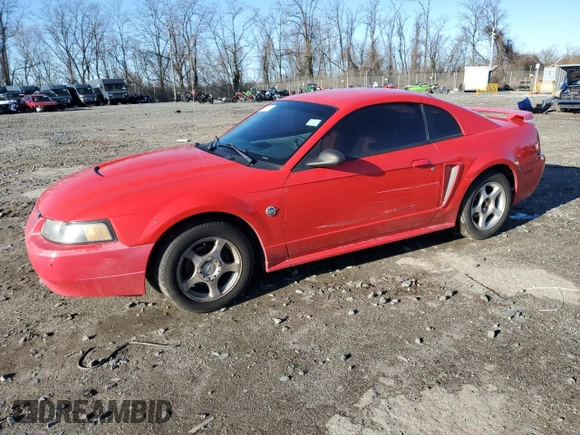 2004 Ford Mustang Standard with VIN 1FAFP40454F100233, listed as a Copart auction lot 50154615 with 213,732 mi miles and Salvage Title. Bid and sale history available at carsss.com. Image 1.