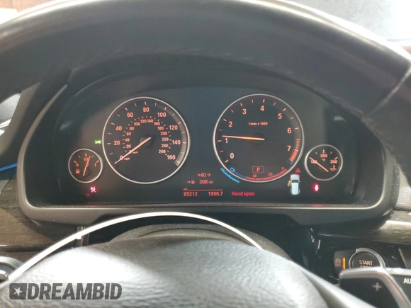 2018 BMW X5 xDrive35i with VIN 5UXKR0C52J0X85983, listed as a Copart auction lot 50918995 with 85,212 mi miles and Salvage Title. Bid and sale history available at carsss.com. Image 9.