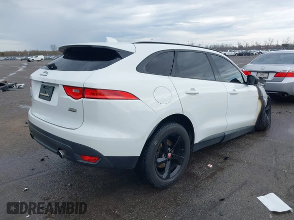 2017 Jaguar F-Pace 35t Premium with VIN SADCJ2BV8HA099675, listed as a IAAI auction lot 41460584 with Not Provided miles and . Bid and sale history available at DreamBid. Image 4.