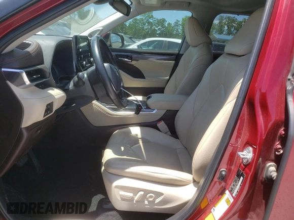 2022 Toyota Highlander Hybrid Limited with VIN 5TDXBRCH4NS542480, listed as a Copart auction lot 57946125 with 49,004 mi miles and Salvage title. Bid and sale history available at DreamBid. Image 7.