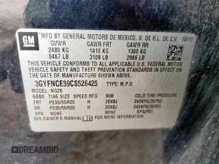 2012 Cadillac SRX Premium Collection z VIN 3GYFNCE39CS526425, wystawiony jako Copart lot #60557615 z przebiegiem 161 217 mil mil oraz Szkoda całkowita • Salvage title. Historia ofert i sprzedaży dostępna na DreamBid. Obrazek 14.