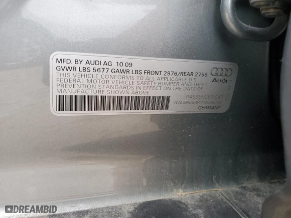 2010 Audi S6 Prestige with VIN WAUBNAFB4AN035120, listed as a Copart auction lot 79269094 with 138,007 mi miles and Salvage Title. Bid and sale history available at carsss.com. Image 15.