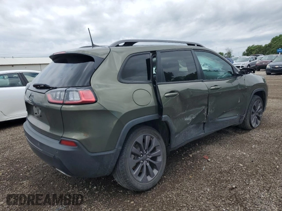 2021 Jeep Cherokee Latitude Lux with VIN 1C4PJMMX0MD220537, listed as a Copart auction lot 61553615 with 37,305 mi miles and Salvage title. Bid and sale history available at DreamBid. Image 3.