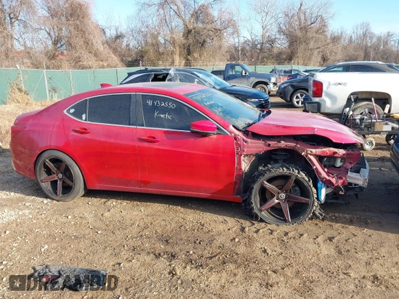 2018 Acura TLX with VIN 19UUB2F30JA002191, listed as a IAAI auction lot 41432550 with 81,233 mi miles. Bid and sale history available at carsss.com. Image 14.