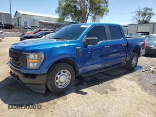 2023 Ford F-150 XL with VIN 1FTEW1CB6PKD83299, listed as a Copart auction lot 67133984 with 14,693 mi miles and Salvage Title. Bid and sale history available at carsss.com. Image 1.