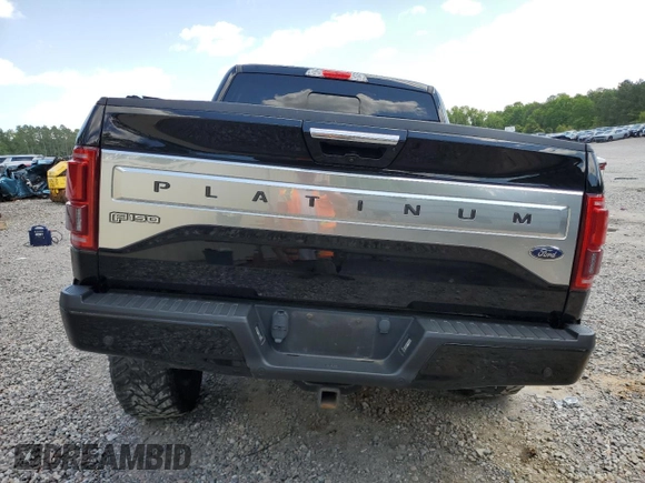 2017 Ford F-150 XL with VIN 1FTEW1EF0HFC80308, listed as a Copart auction lot 52505435 with 95,568 mi miles and Salvage title. Bid and sale history available at DreamBid. Image 6.