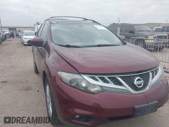 2011 Nissan Murano SL with VIN JN8AZ1MUXBW070008, listed as a IAAI auction lot 41416163 with 151,675 mi miles and . Bid and sale history available at DreamBid. Image 1.