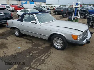 1985 Mercedes-Benz SL with VIN WDBBA45C6FA024529, listed as a Copart auction lot 73559924 with 75,789 mi miles and Salvage title. Bid and sale history available at DreamBid. Image 4.
