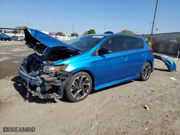 2016 Scion iM with VIN JTNKARJE7GJ521639, listed as a Copart auction lot 47059275 with 166,194 mi miles and Salvage Title. Bid and sale history available at carsss.com. Image 1.