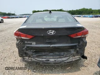 2017 Hyundai Elantra SE with VIN KMHD74LF2HU361038, listed as a Copart auction lot 58988105 with 165,547 mi miles and Salvage title. Bid and sale history available at DreamBid. Image 6.