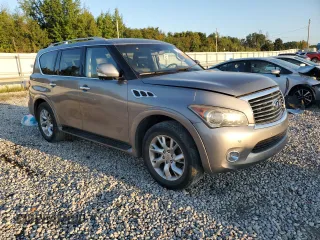 2013 Infiniti QX56 with VIN JN8AZ2NF6D9550988, listed as a Copart auction lot 71646664 with 114,335 mi miles and Salvage Title. Bid and sale history available at carsss.com. Image 4.