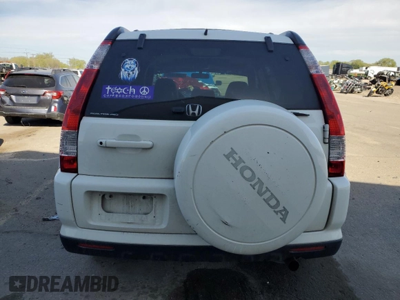 2005 Honda CR-V EX SE with VIN JHLRD789X5C032227, listed as a Copart auction lot 52847815 with 302,341 mi miles and Salvage Title. Bid and sale history available at carsss.com. Image 6.